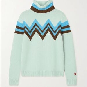 PERFECT MOMENT Alpine intarsia merino wool turtleneck sweater NEW WITH TAGS